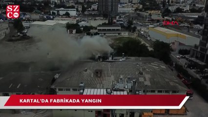 Kartal'da fabrika yangını
