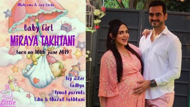 Esha Deol & Bharat Takhtani blessed with baby girl | Boldsky
