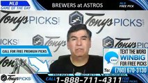 Milwaukee Brewers vs Houston Astros 6/11/2019 Picks Predictions Previews