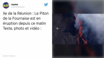 La Réunion. Le Piton de la Fournaise en éruption pour la deuxième fois en 2019