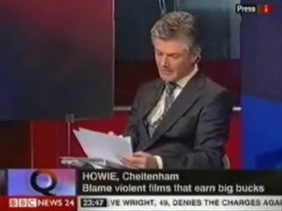 Howard Dawber on Question Time Extra