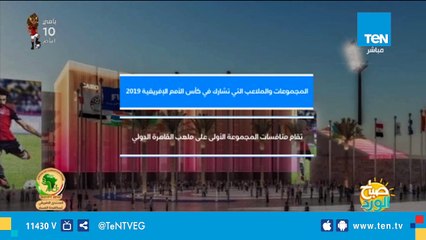 المجموعات والملاعب المشاركة في بطولة كاس الأمم الأفريقية 2019