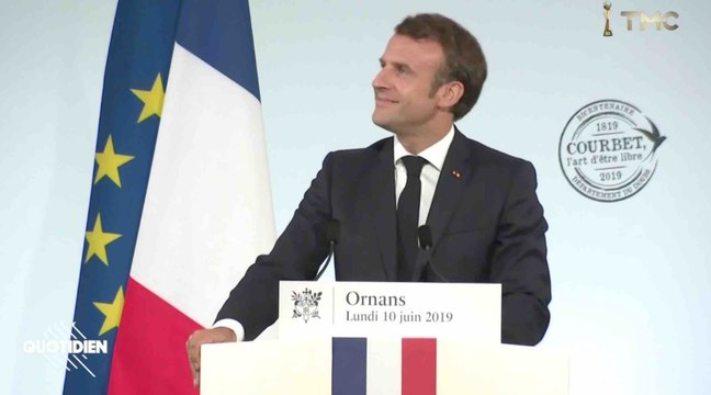 Le lapsus de Macron sur Gustave Courbet - ZAPPING ACTU DU 11/06/2019