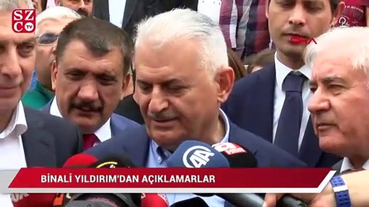 Binali Yıldırım basın mensuplarının sorularını yanıtladı