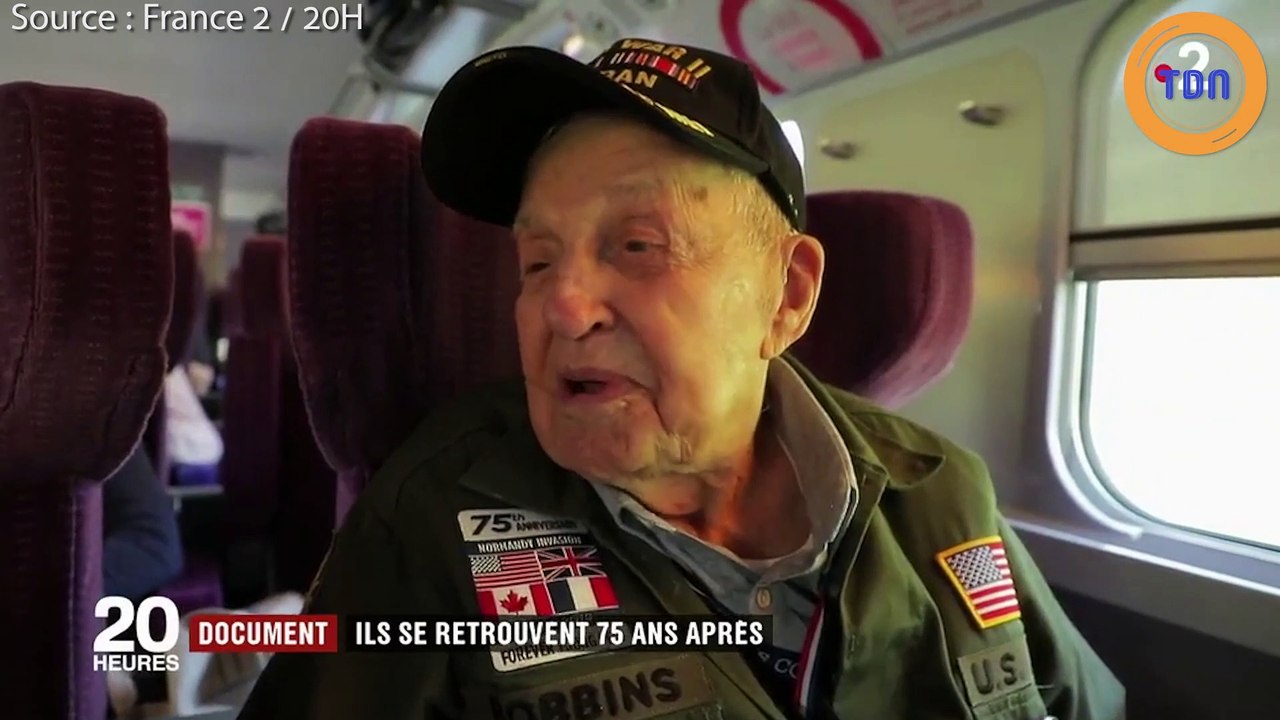 75 ans après, un soldat américain  et une française qu'il a aimée  pendant la guerre se retrouvent !