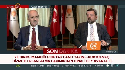 Numan Kurtulmuş 24'te