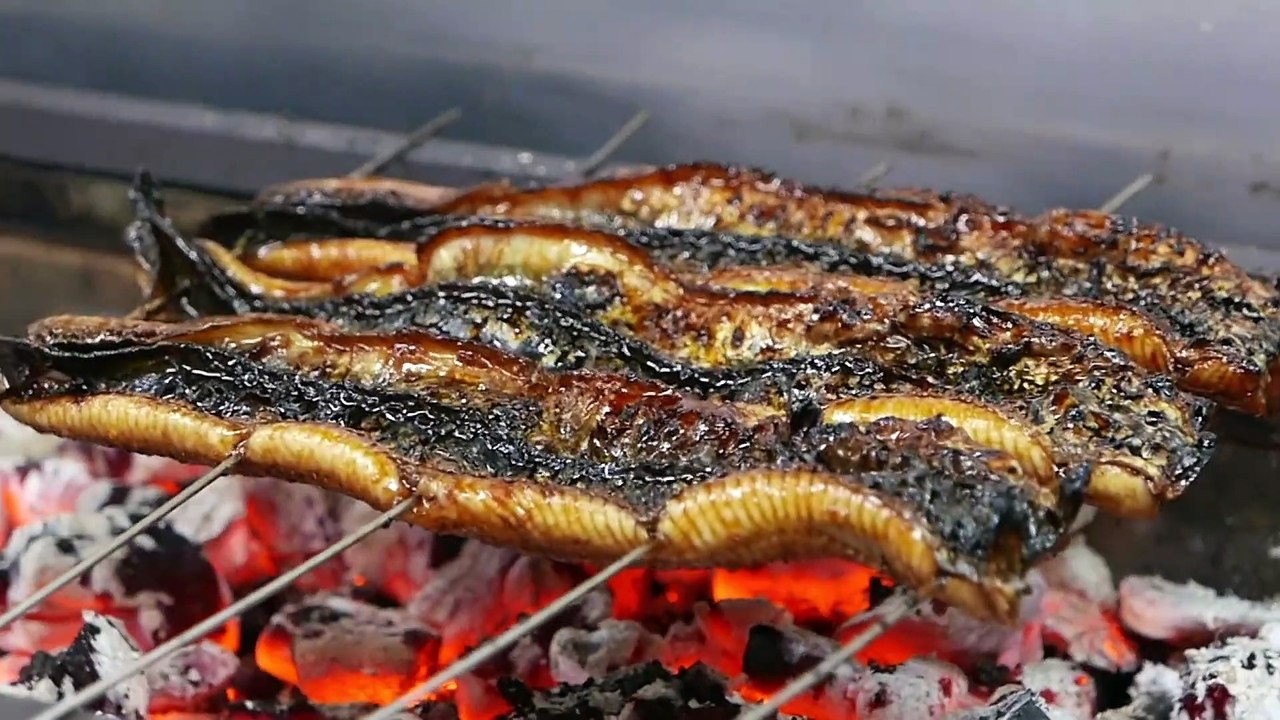 Street Food Market Discovery | Japanese Food - WILD BOAR & EEL Kanazawa Seafood Japan