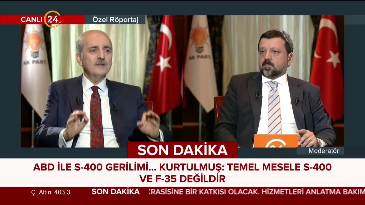 Numan Kurtulmuş 24'te
