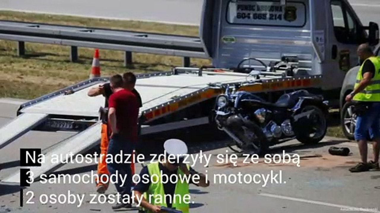 Wypadek na A1. Zablokowała zjazd z S8 na A1 na...