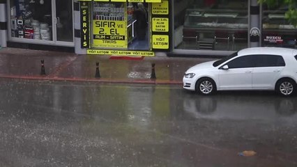 Konya'da dolu ve sağanak