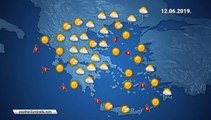 Η πρόγνωση του καιρού για την Τετάρτη 12-6-2019