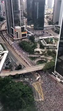 Immense manifestation à Hong Kong contre l'ingérance de la Chine