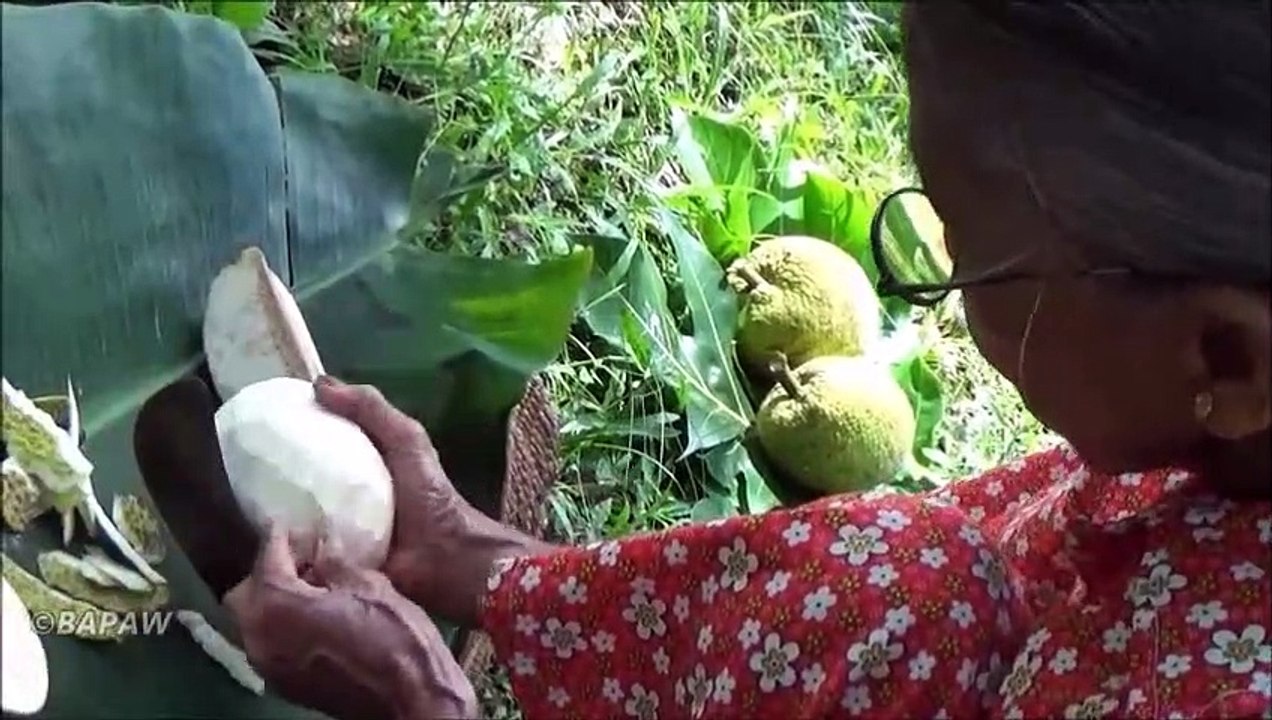 Incroyable Recette Sucrée préparée à partir de l'arbre à Pain par la grand-mère de mon Village | Village de la Nourriture