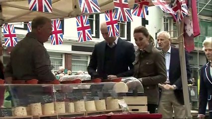 Duke and Duchess of Cambridge visit market town in Cumbria