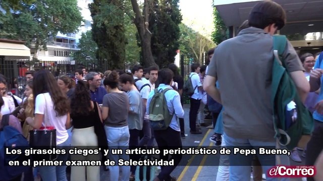 Los girasoles ciegos' y un artículo periodístico de Pepa Bueno, en el primer examen de Selectividad