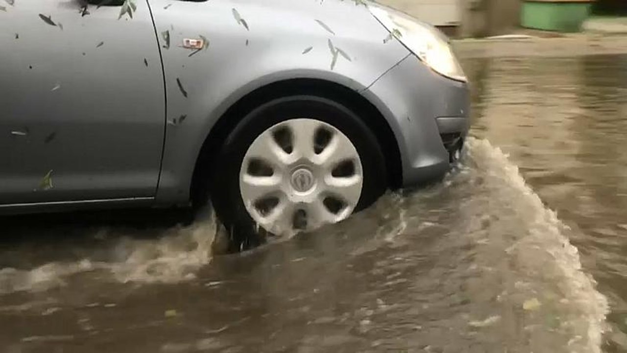 Hagelstürme und gewitter über deutschland