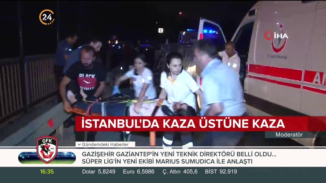 İstanbul'da kaza üstüne kaza