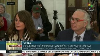Chile: comparece ministro Chadwick por caso de Camilo Catrillanca