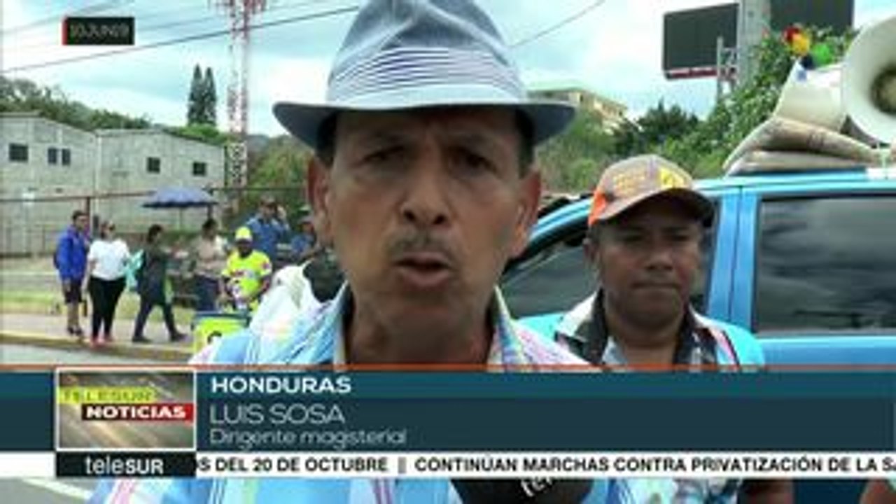 Se reanudan las protestas de médicos y maestros en Honduras