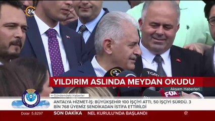 Binali Yıldırım aslında meydan okudu