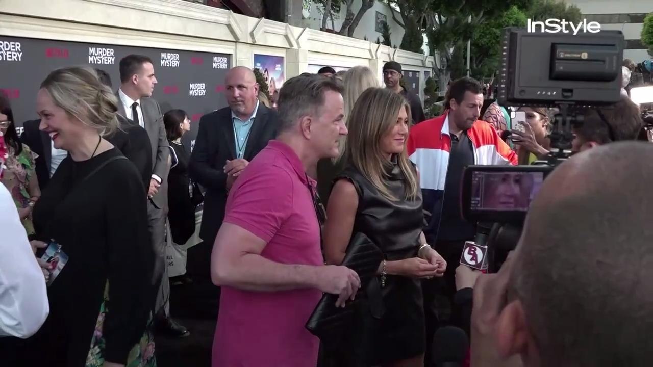 Right Now: Jennifer Aniston and Adam Sandler at Netflix World Premiere Of "Murder Mystery"