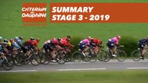 Summary - Stage 3 - Critérium du Dauphiné 2019
