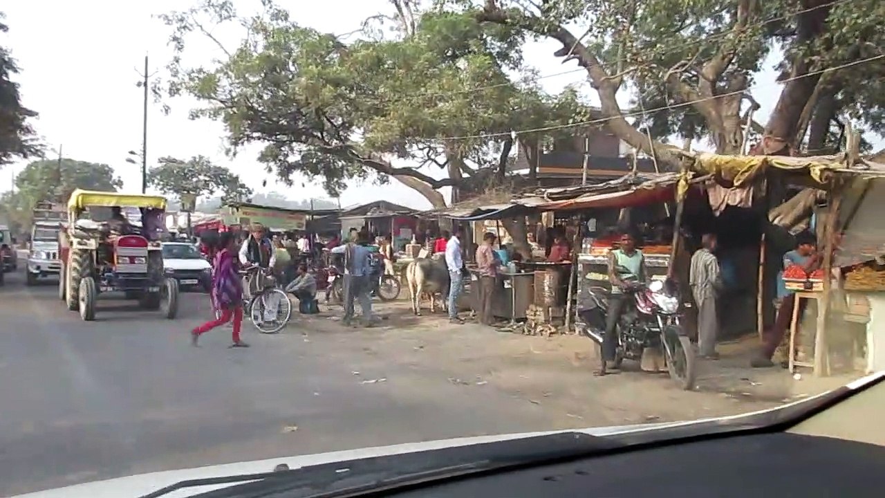 Autofahrt in Indien / drive on the Indian country road / voyage en voiture en Inde. RIN080104