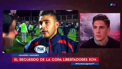 Bomba Navarro se emocionó con el recuerdo de la Copa Libertadores