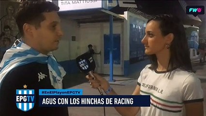 Los hinchas en la previa vs. Banfield