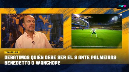 ¿Quién debe ser el delantero Wanchope o Benedetto?