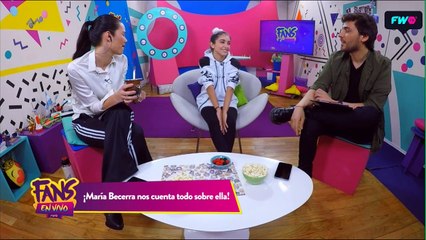 Maria Becerra visita a Manu Viale y Lizardo Ponce