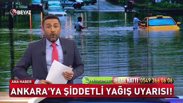 Ankara'ya şiddetli yağış uyarısı