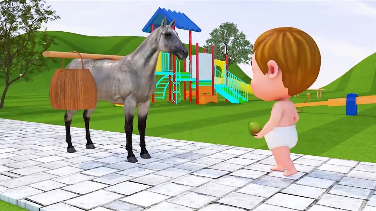 Kinder fliegen Drachen mit niedlichen Hasen - Kinderlieder Bildung Für Kinder