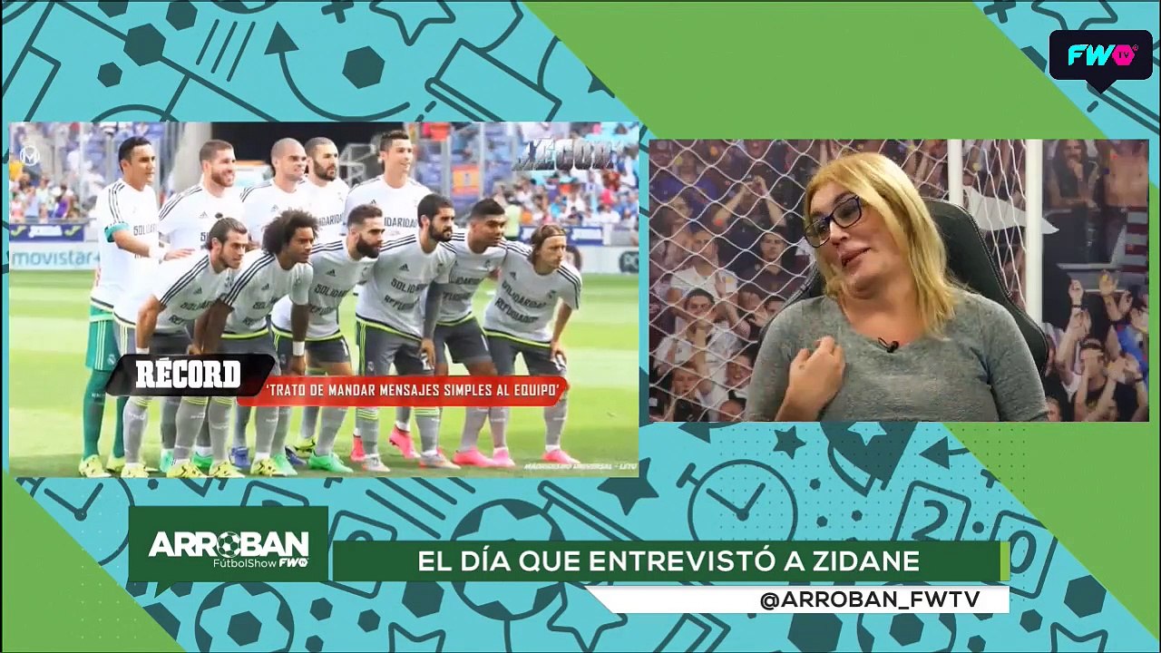 Débora D'Amato: cuando entrevistó a Zinedine Zidane