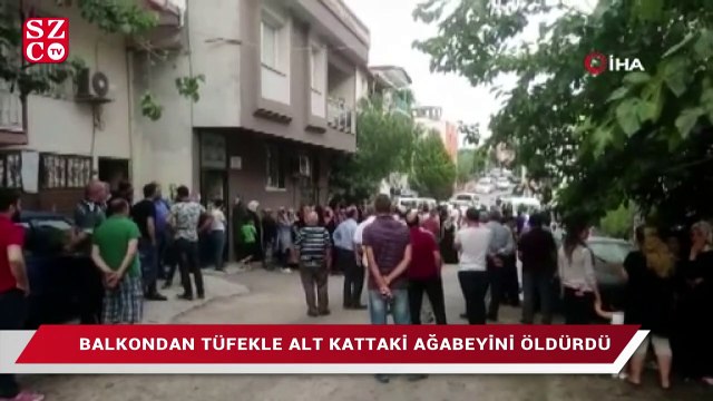 Balkondan pompalı tüfekle alt kattaki ağabeyini öldürdü