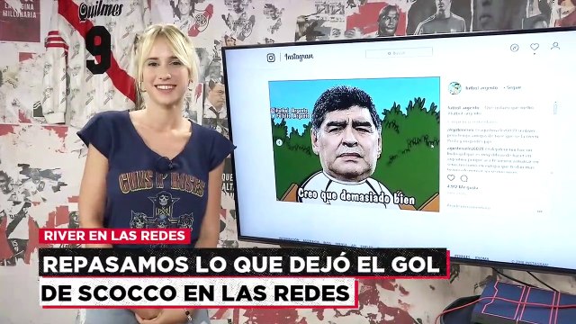 #RiverEnLasRedes - Los mejores memes del golazo de Scocco