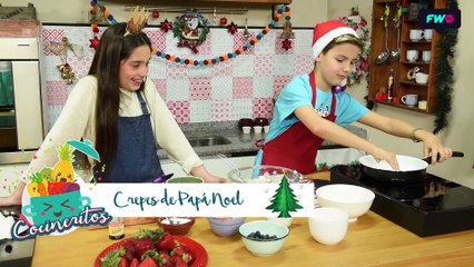 Hoy aprendemos a cocinar crepes navideños