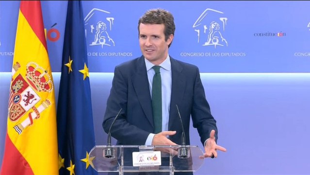 Pablo Casado: el PP no va a apoyar una investidura de Sánchez