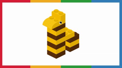 LEGO fácil para niños - cómo hacer animales de la jungla con bloques - By CARA BIN BON BAND