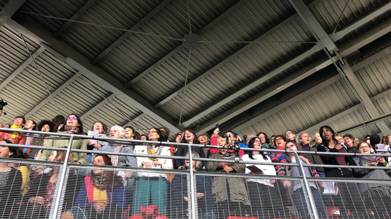 Coupe du monde féminine. Roazhon Park de Rennes...