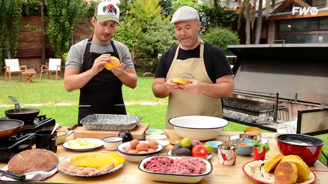 Hamburguesas caseras a la Parrilla