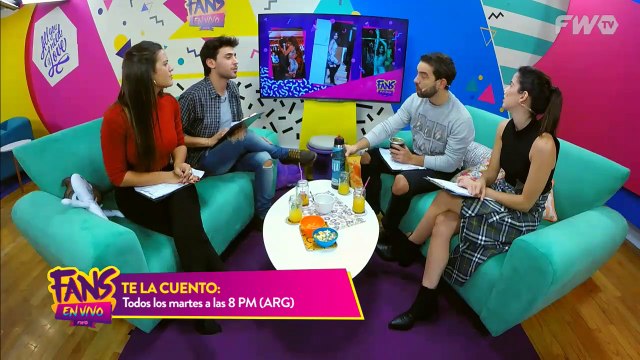 Ruggero Pasquarelli visita a Mica, Cande y Agus en Fans En Vivo #16