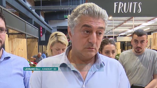 Bindja vijon fushatën, Leonard Olli takohet me tregtarët e Korçës - Lajme - Vizion Plus