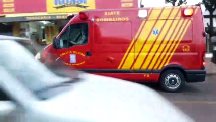 Motociclista é socorrido após sofrer queda no Santa Cruz