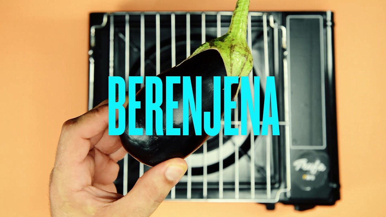 Brusquetas de Berenjena ahumada, Jamón Crudo y Queso Brie