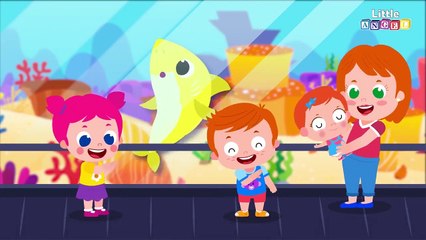 Baby Goes to the Aquarium | Baby Shark, Ocean Animals, Kids Songs & Nursery Rhymes by Little Angel