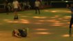 In-Line Roller Skater Accidentally Throws Partner Attempting Trick