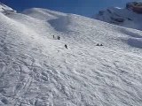 Amo essayant de faire un 180° en ski,2eme essais  1an