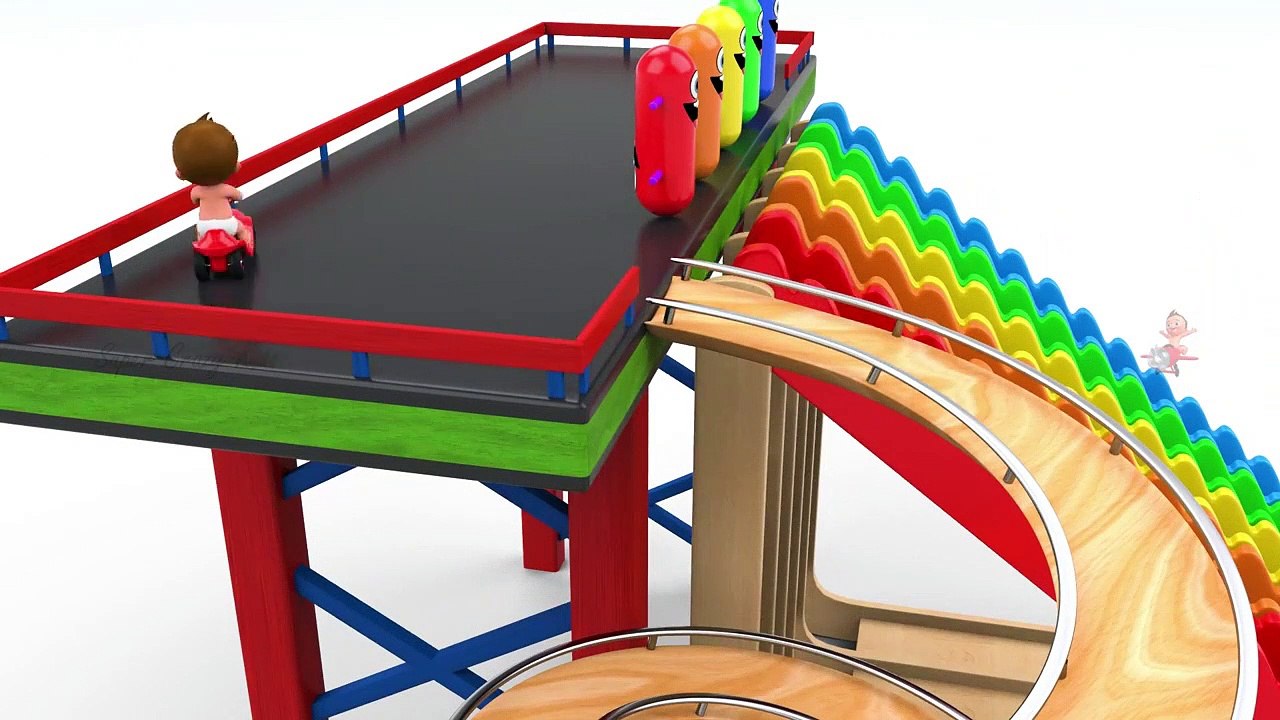 Learn Alphabets for Children with Baby Fun Playing with Wooden Crab Puzzle Toys - ABC Song for Kids