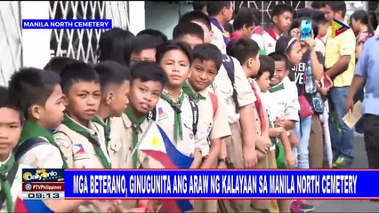 Mga beterano, ginugunita ang Araw ng Kalayaan sa Manila North Cemetery